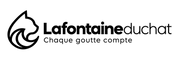 logo noir de la fontaine du chat